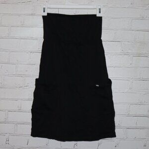 🖤 Vans Strapless Mini Dress · Size Medium · Black · Pockets